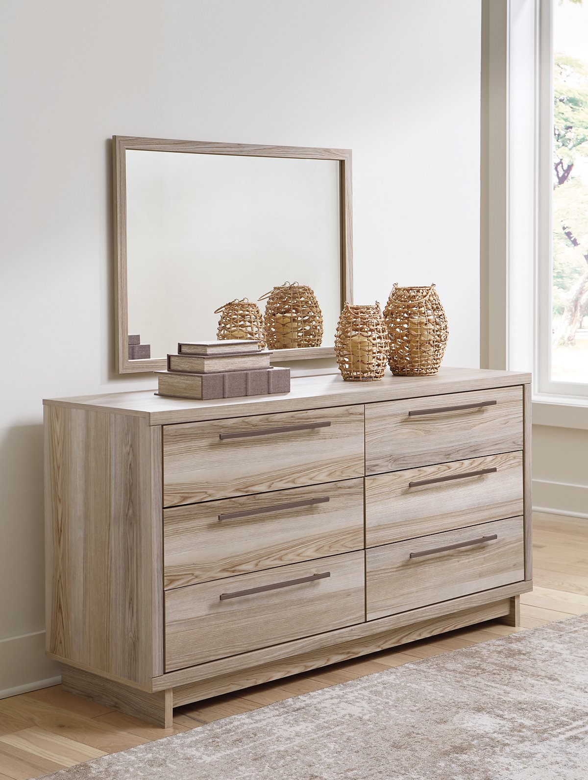 Hasbrick Dresser and Mirror - Half Price Furniture