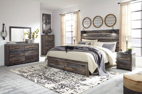 Drystan Bed with 2 Storage Drawers - Bed - Half Price Furniture
