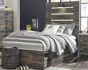 Drystan Bed with 4 Storage Drawers - Half Price Furniture