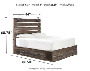 Drystan Bed with 2 Storage Drawers Half Price Furniture