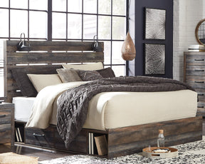 Drystan Bed with 2 Storage Drawers - Bed - Half Price Furniture