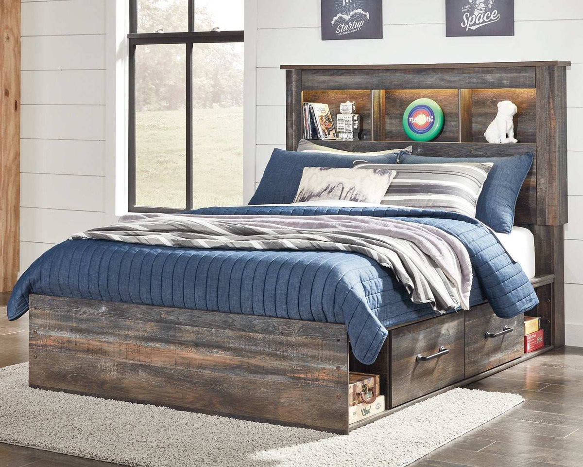 Drystan Bed with 4 Storage Drawers Half Price Furniture