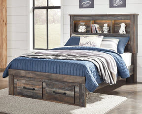 Drystan Bed with 2 Storage Drawers - Bed - Half Price Furniture