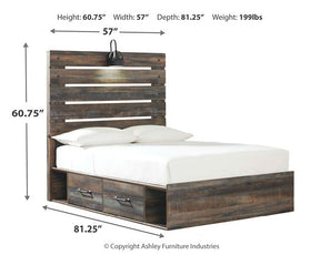 Drystan Bed with 2 Storage Drawers Half Price Furniture