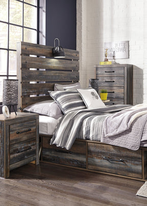 Drystan Bed with 4 Storage Drawers Half Price Furniture