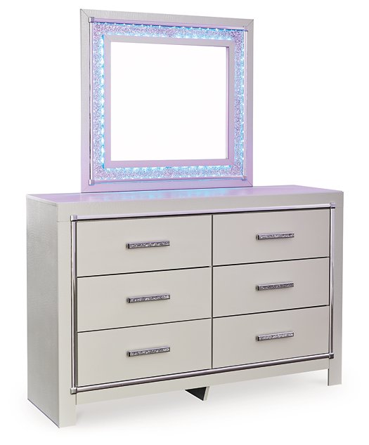 Zyniden Dresser and Mirror  Las Vegas Furniture Stores