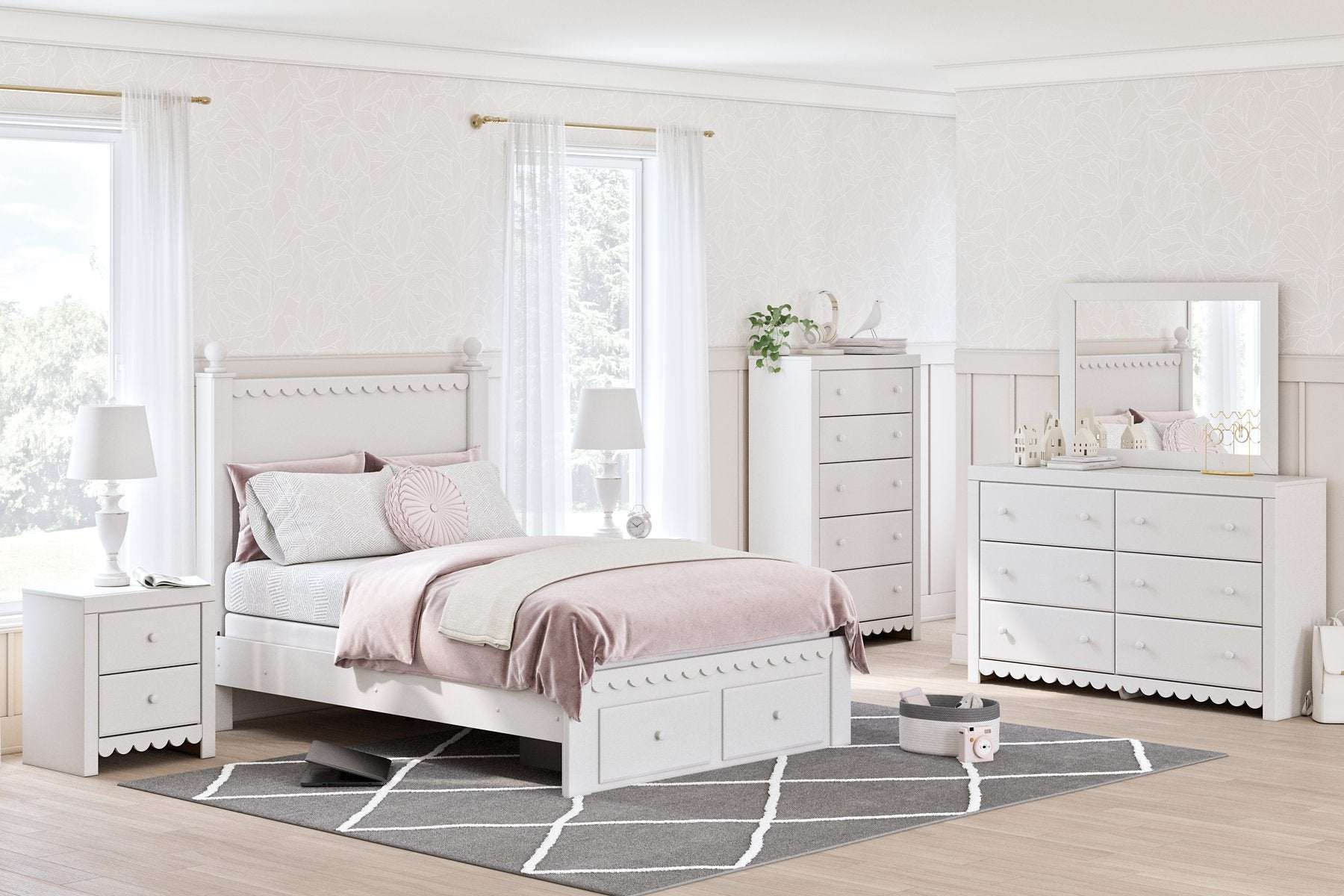 Mollviney Dresser and Mirror - Half Price Furniture