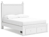 Mollviney Panel Storage Bed Half Price Furniture