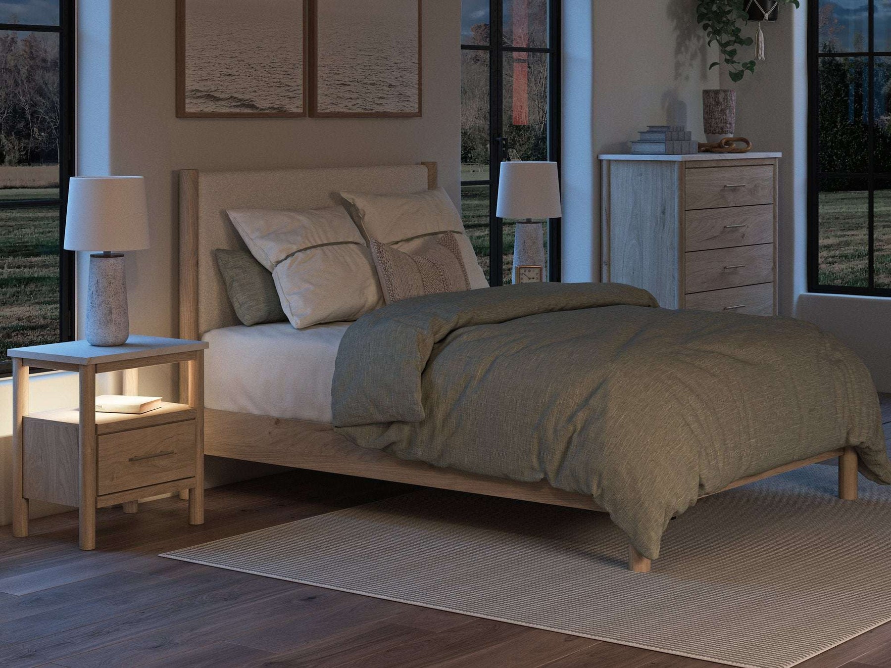 Cadmori Upholstered Bed - Bed - Half Price Furniture
