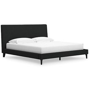 Cadmori Upholstered Bed with Roll Slats - Bed - Half Price Furniture