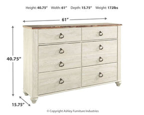 Willowton Dresser - Half Price Furniture