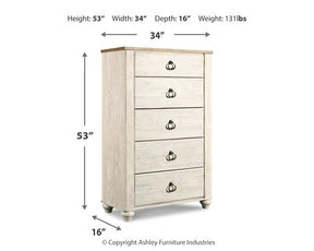 Willowton Chest of Drawers Half Price Furniture