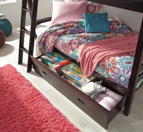 Halanton Youth Bunk Bed with 1 Large Storage Drawer Half Price Furniture