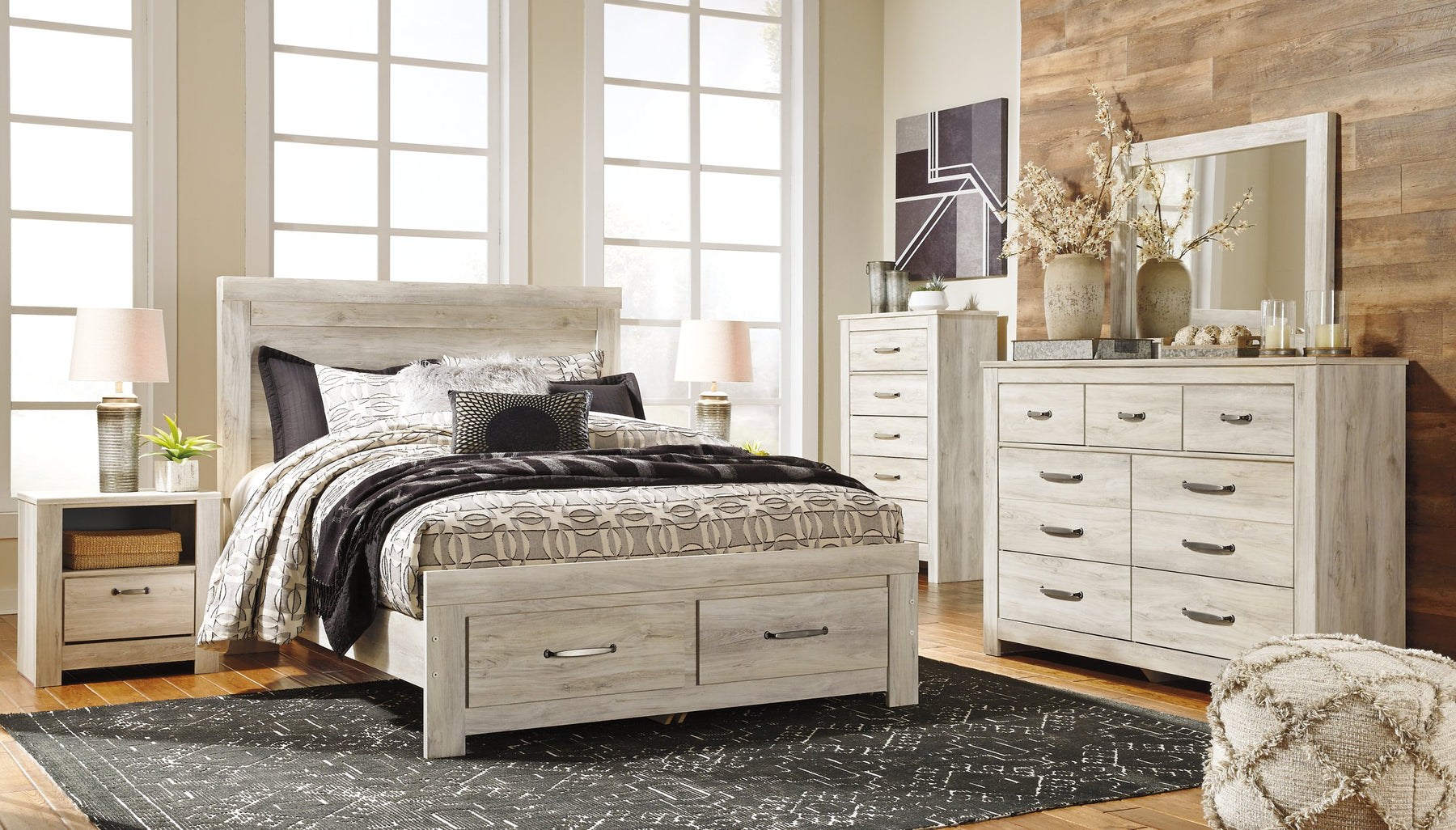 Bellaby Bed with 2 Storage Drawers - Half Price Furniture