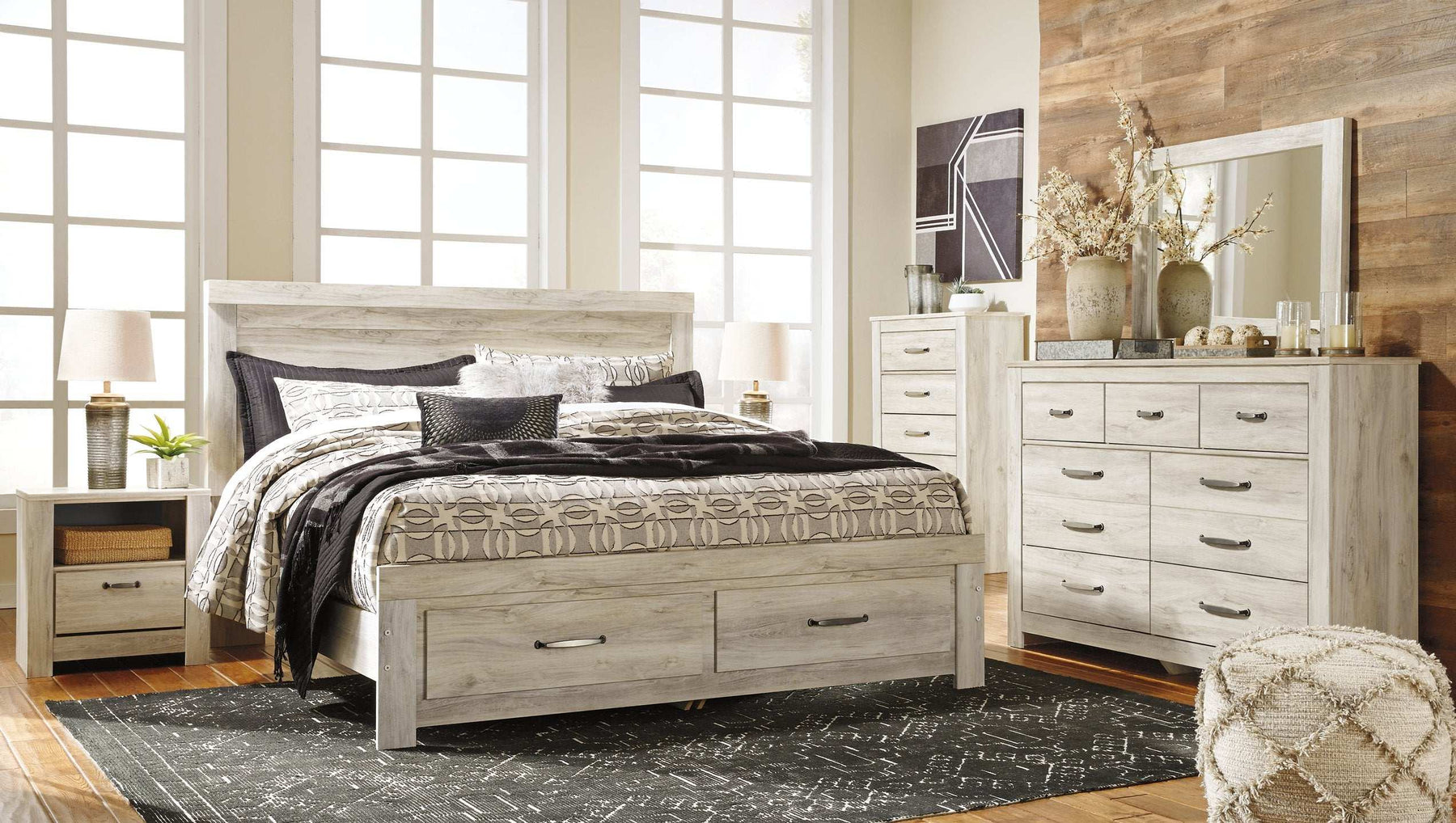 Bellaby Bed with 2 Storage Drawers Half Price Furniture