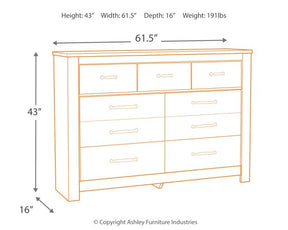 Bellaby Dresser and Mirror - Dresser and Mirror - Half Price Furniture