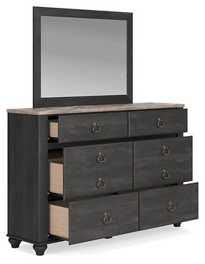 Nanforth Dresser and Mirror Half Price Furniture