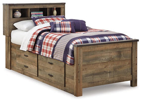 Trinell Youth Bed with 2 Storage Drawers Half Price Furniture