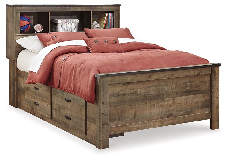 Trinell Bed with 2 Sided Storage  Half Price Furniture