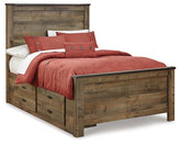Trinell Bed with 2 Storage Drawers Half Price Furniture