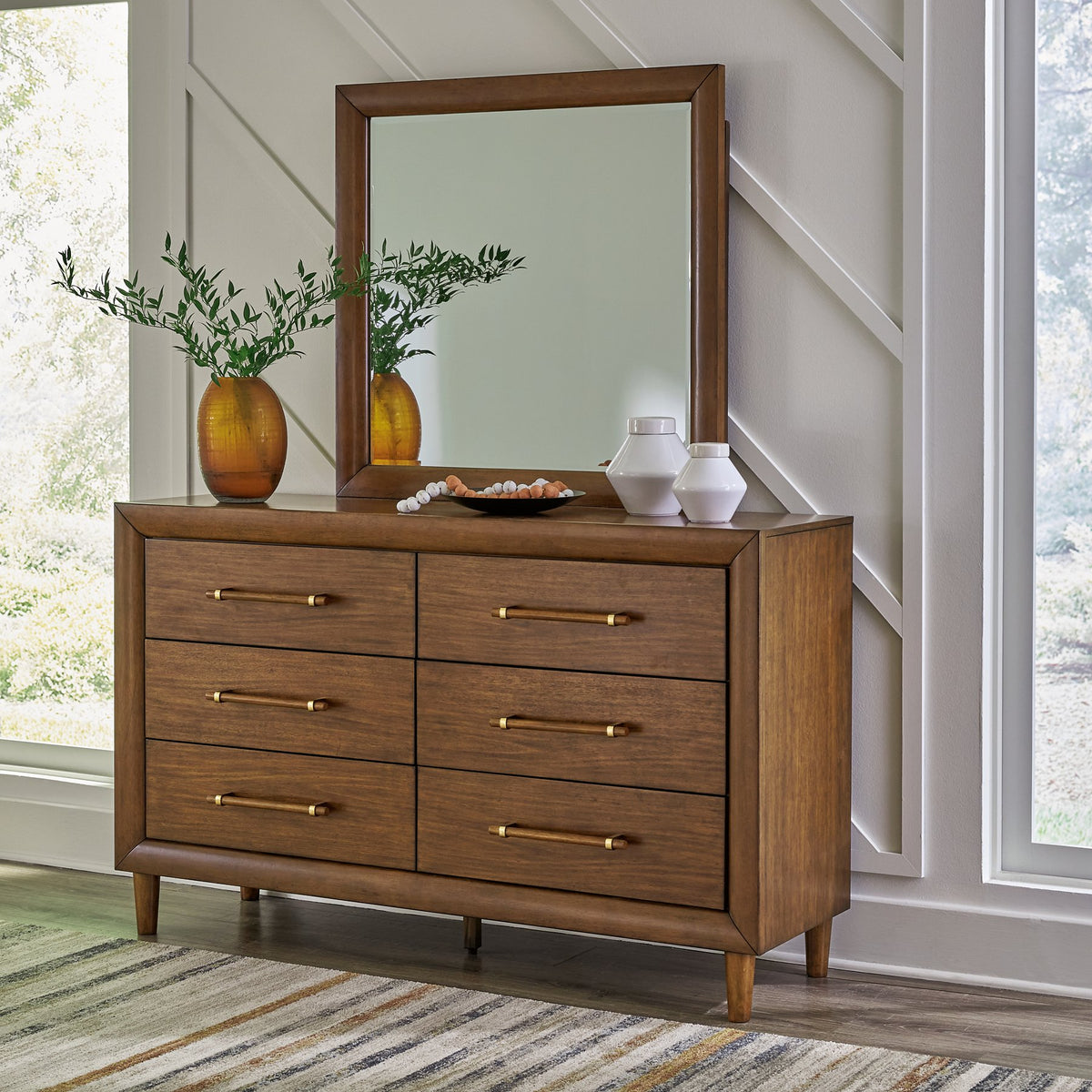 Lyncott Dresser and Mirror Half Price Furniture