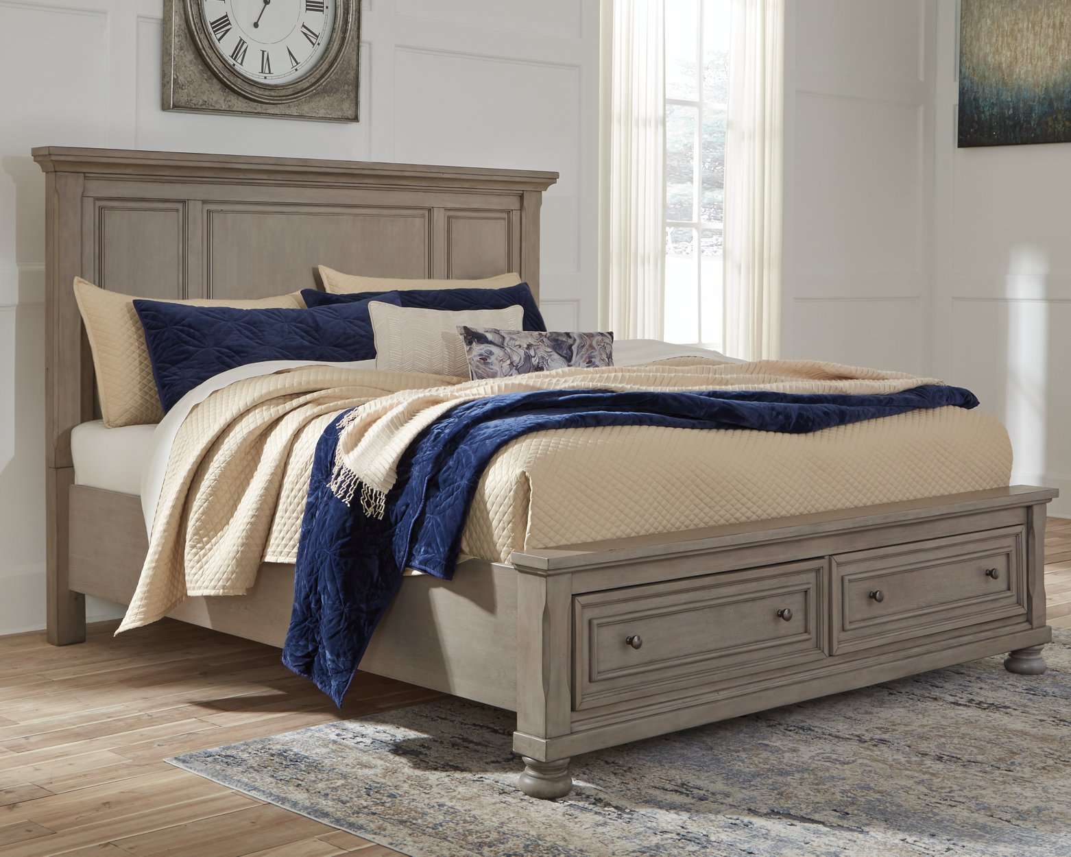Lettner Panel Storage bed Half Price Furniture