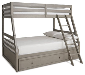 Lettner Youth Bunk Bed with 1 Large Storage Drawer  Half Price Furniture