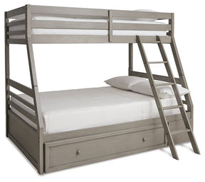 Lettner Youth Bunk Bed with 1 Large Storage Drawer Half Price Furniture