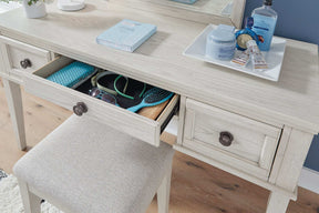 Robbinsdale Mirrored Vanity with Bench - Half Price Furniture