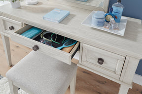 Robbinsdale Mirrored Vanity with Bench - Half Price Furniture