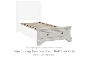 Robbinsdale Sleigh Storage Bed - Half Price Furniture