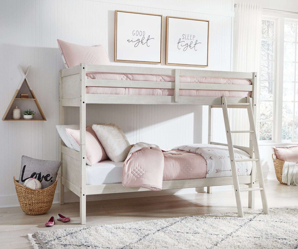 Robbinsdale / Bunk Bed with Ladder - Half Price Furniture