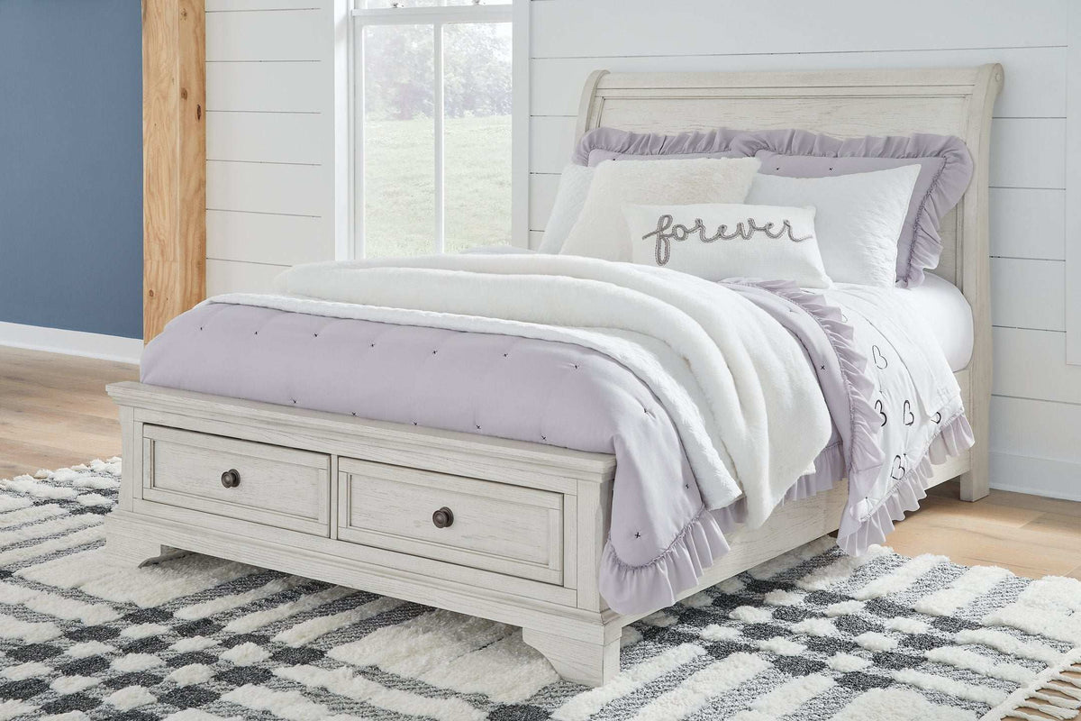 Robbinsdale Sleigh Storage Bed Half Price Furniture
