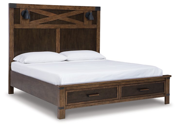 Wyattfield King Bed with Storage  Las Vegas Furniture Stores