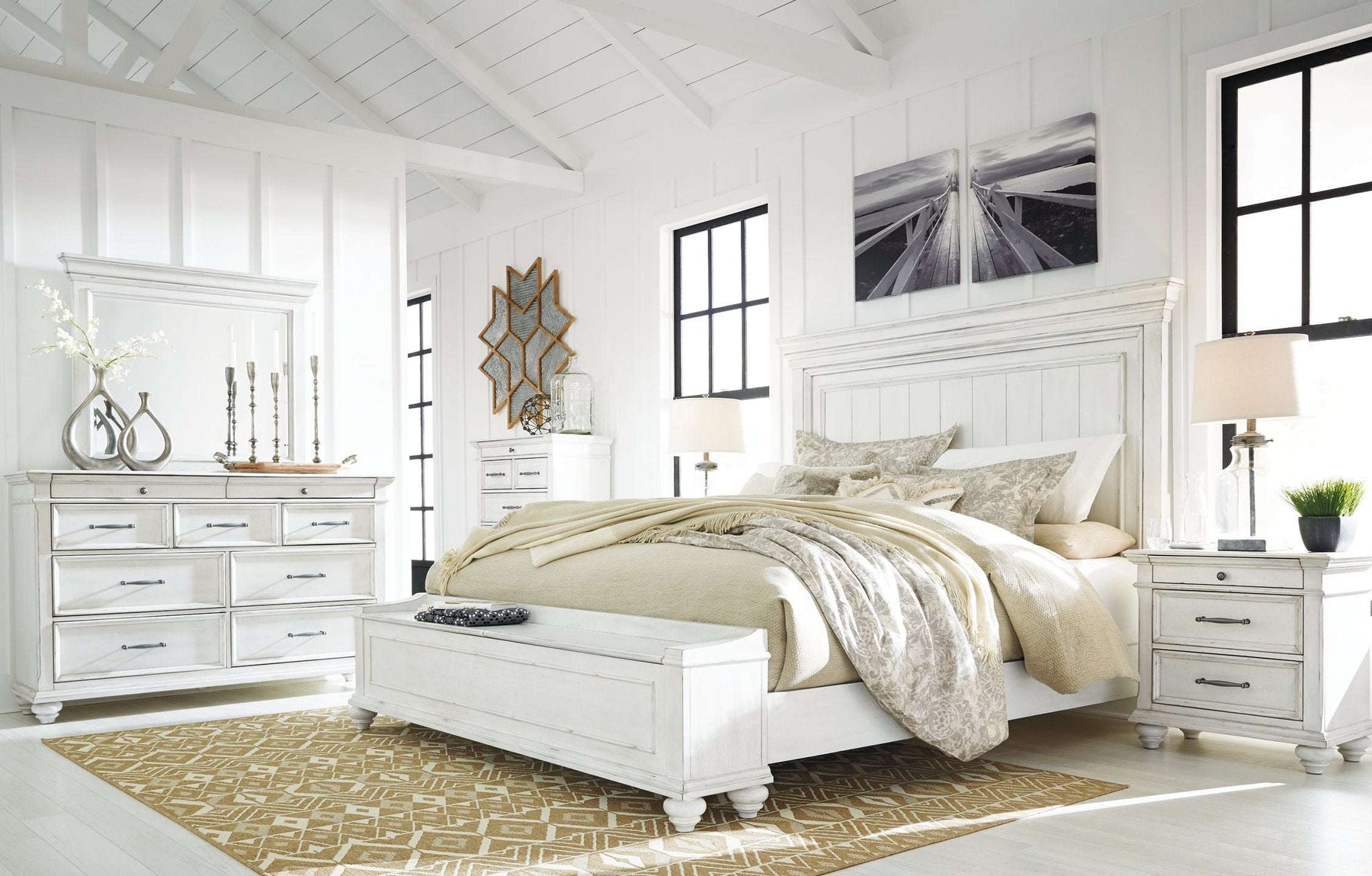 Kanwyn Bed with Storage Bench - Half Price Furniture