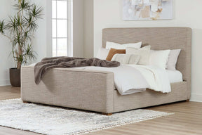 Dakmore Upholstered Bed Half Price Furniture