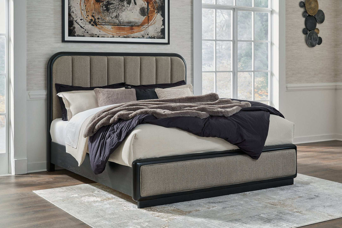 Rowanbeck Upholstered Bed Half Price Furniture