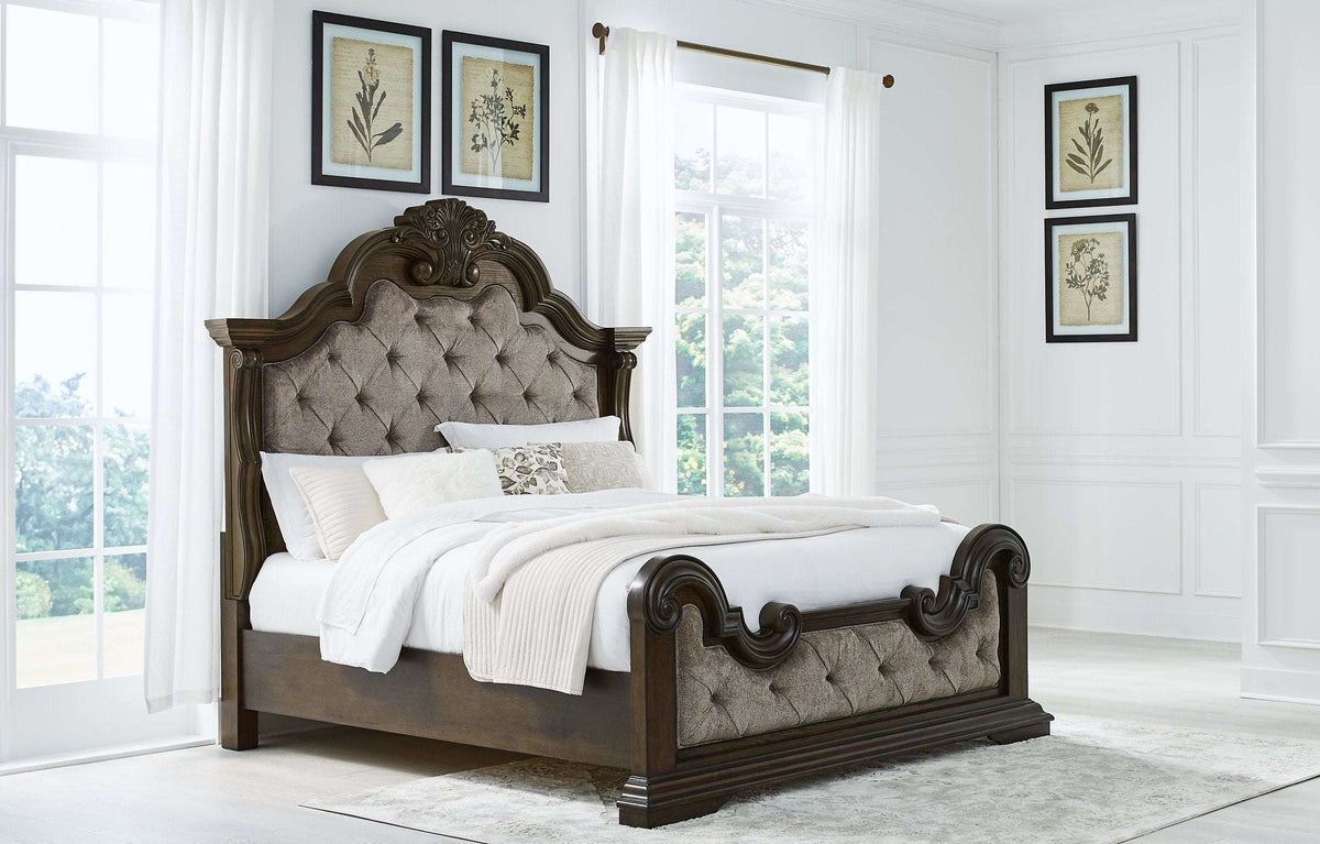 Maylee Upholstered Bed Half Price Furniture