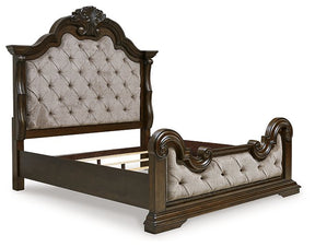 Maylee Upholstered Bed Half Price Furniture