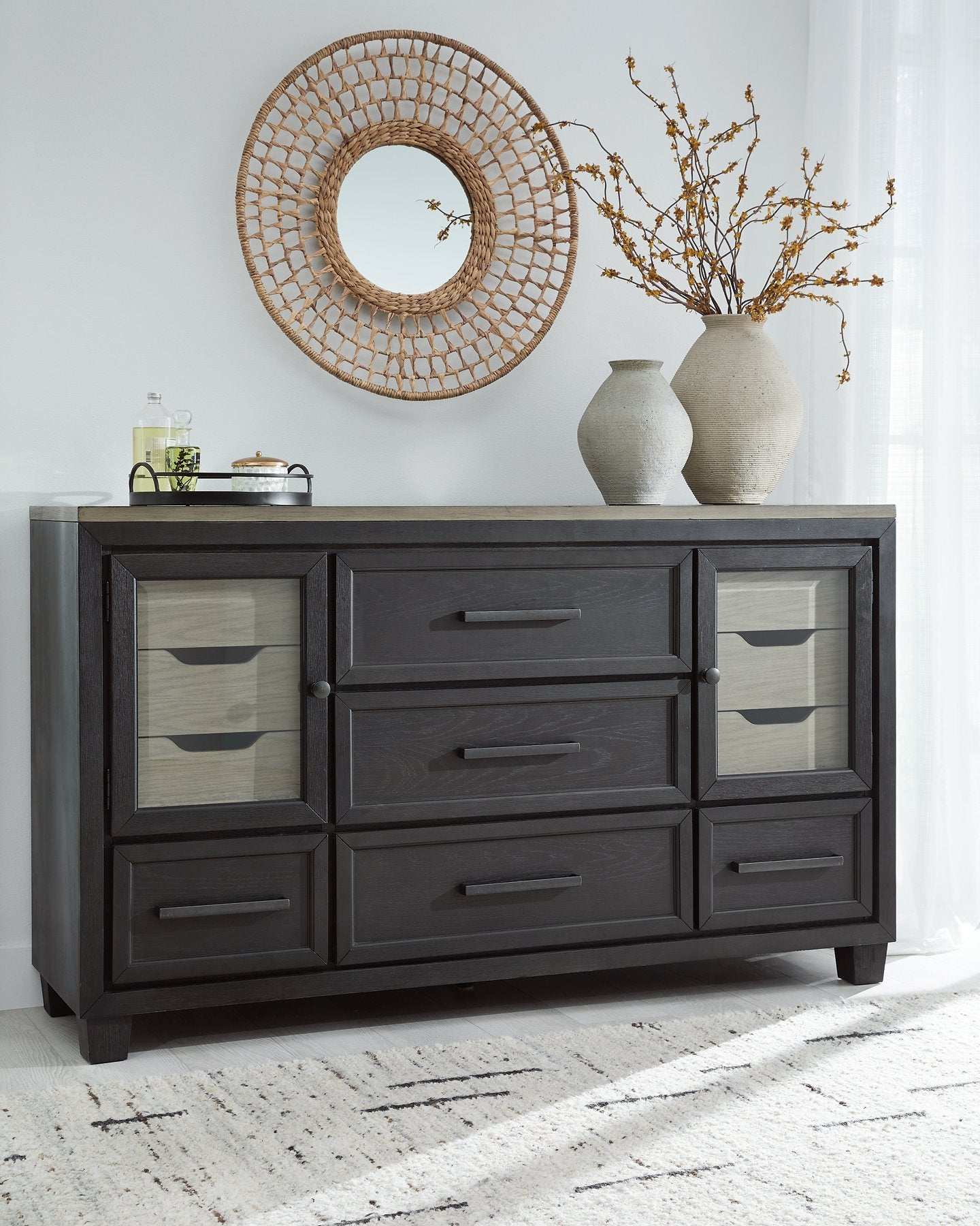Foyland Dresser and Mirror Half Price Furniture