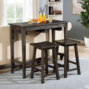 ELINOR 3 Pc. Bar Table Set - Bar Set - Half Price Furniture