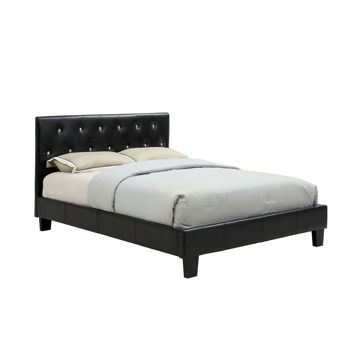 Velen Black Cal.King Bed - Bed - Half Price Furniture