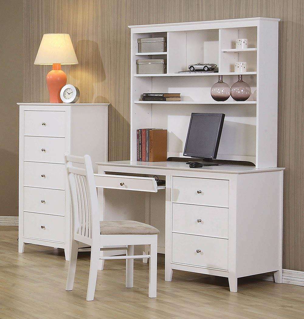 Selena Coastal White Hutch Half Price Furniture