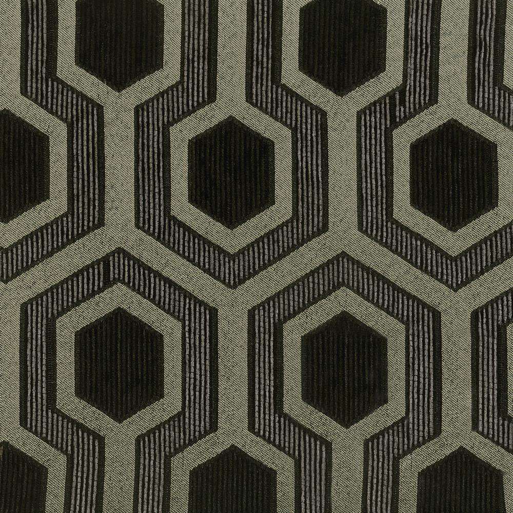 Jansen Hexagon Patterned Accent Chair Grey and Black - Accent Chair - Half Price Furniture