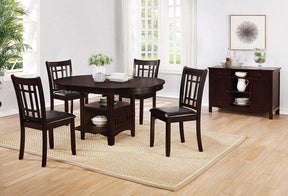Lavon Padded Dining Side Chairs Espresso and Black (Set of 2) - Half Price Furniture
