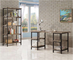 Kemper 4-shelf Writing Desk Salvaged Cabin - Desk - Half Price Furniture