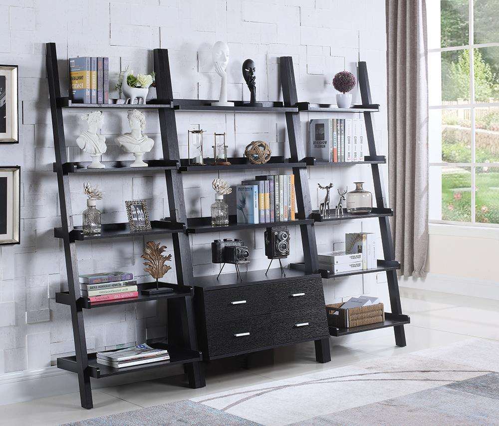 Colella 4-drawer Storage Bookcase Cappuccino - Bookcase - Half Price Furniture