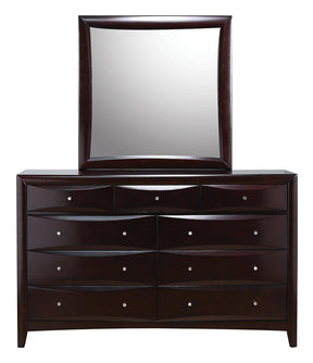 Phoenix 9-drawer Dresser Deep Cappuccino  Half Price Furniture