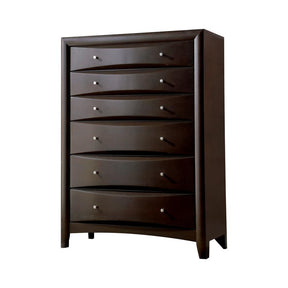 Phoenix 6-drawer Chest Deep Cappuccino Half Price Furniture