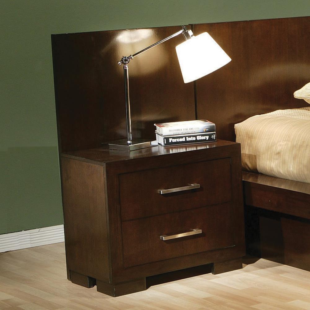 Jessica 2-drawer Nightstand Cappuccino  Half Price Furniture